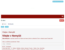Tablet Screenshot of nemysl.cz